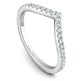 0.29ctw Diamond Chevron Wedding/Stackable Band