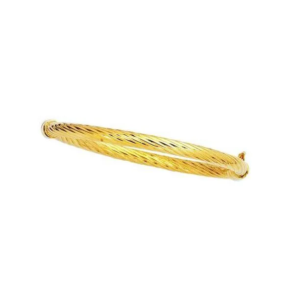 14K Gold Illustrious Twisted Bangle