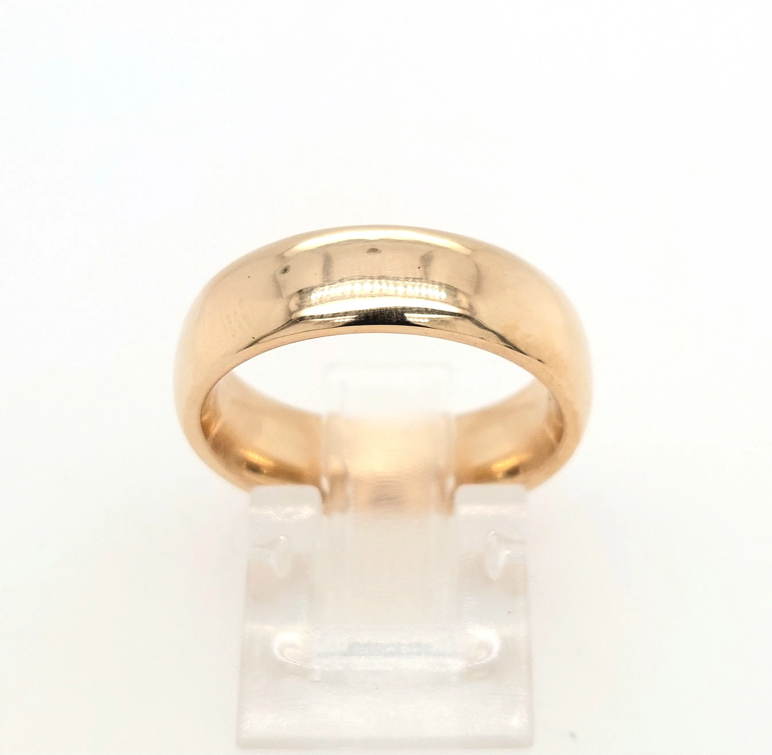 14KY Domed Wedding Band 7mm Size:7