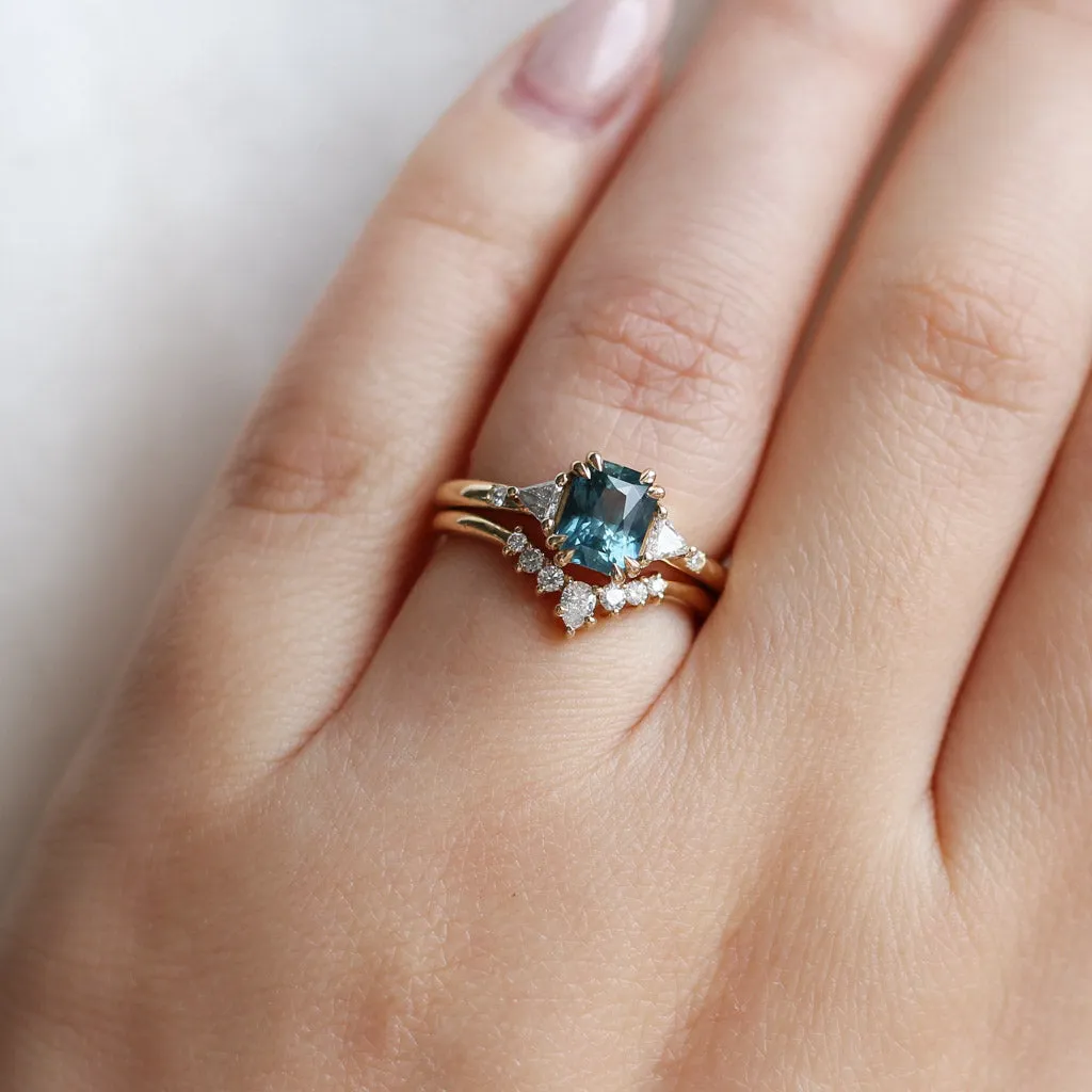 1.58ct Lily Montana Teal Sapphire Ring