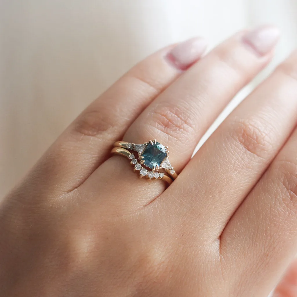 1.58ct Lily Montana Teal Sapphire Ring