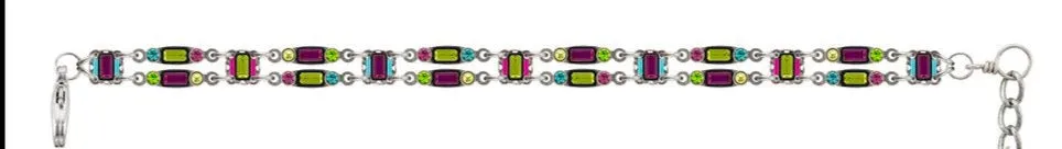 3145 CG Architectural Petite Double Line Swarovski Bracelet