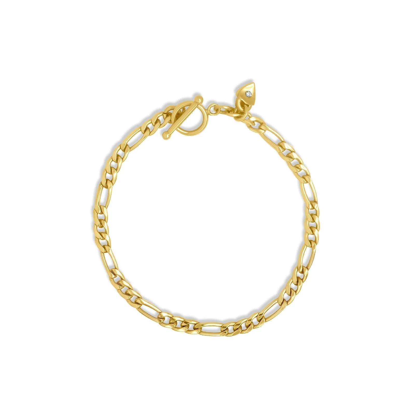 3.5mm Gold Filled Figaro Chain Bracelet