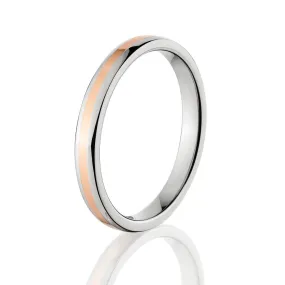 4mm Titanium Ring - Copper Wedding Bands