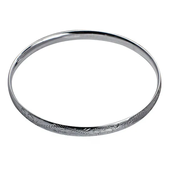 7MM ENGRAVED COMFORT FIT BANGLE