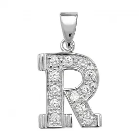 Acotis Silver Pendant Zirconia Initial G6125/R