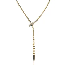 Adjustable Snake Lariat Necklace