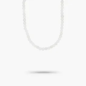 Amare Wear White Opal Beads Necklace