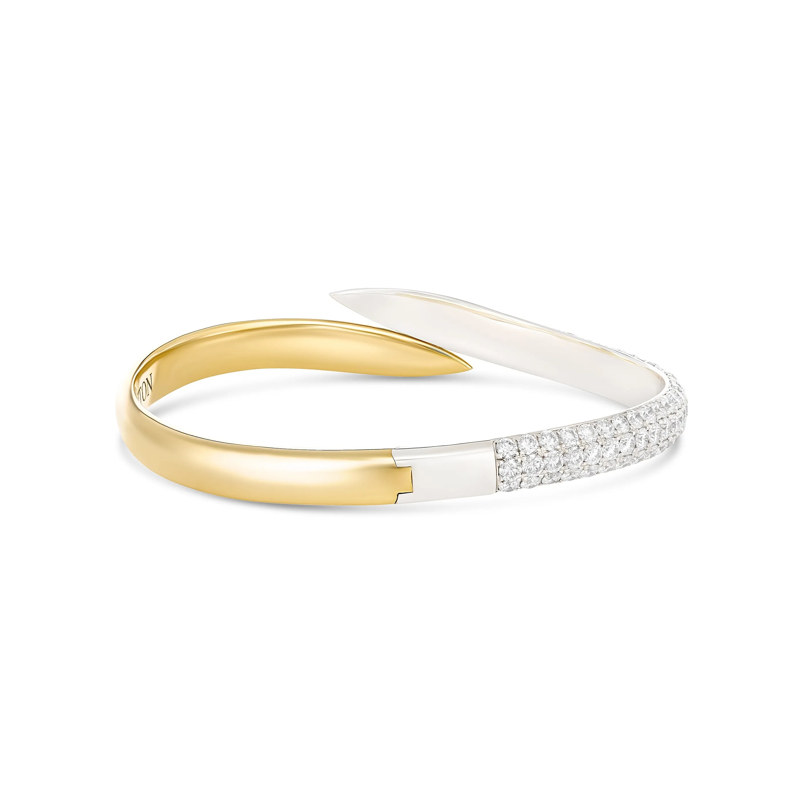 Artisan Two Tone Diamond Bangle