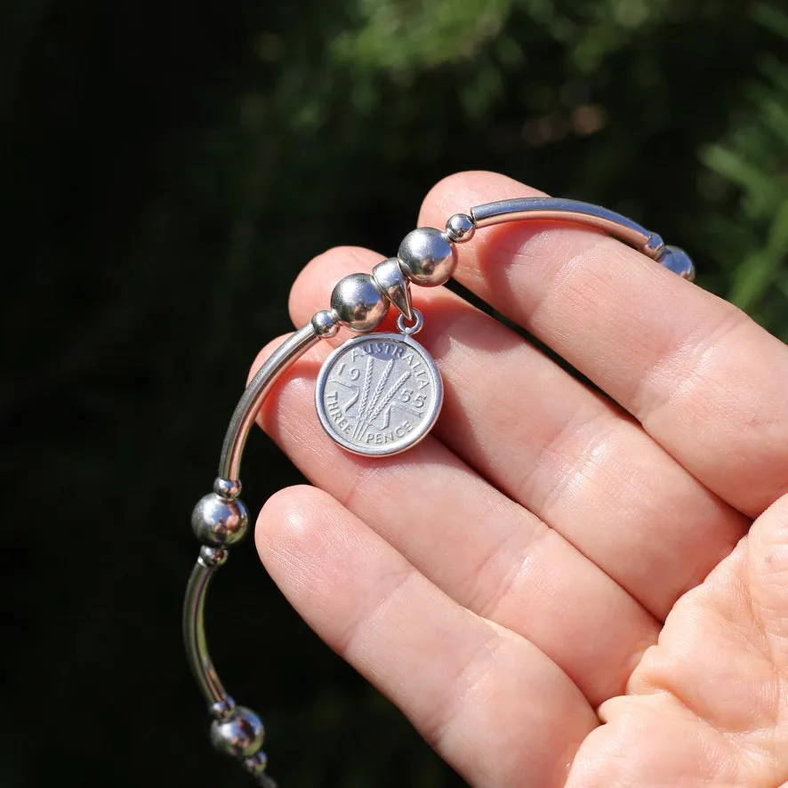 Australia 1955 Threepence Bracelet, 20cm or 8 inches