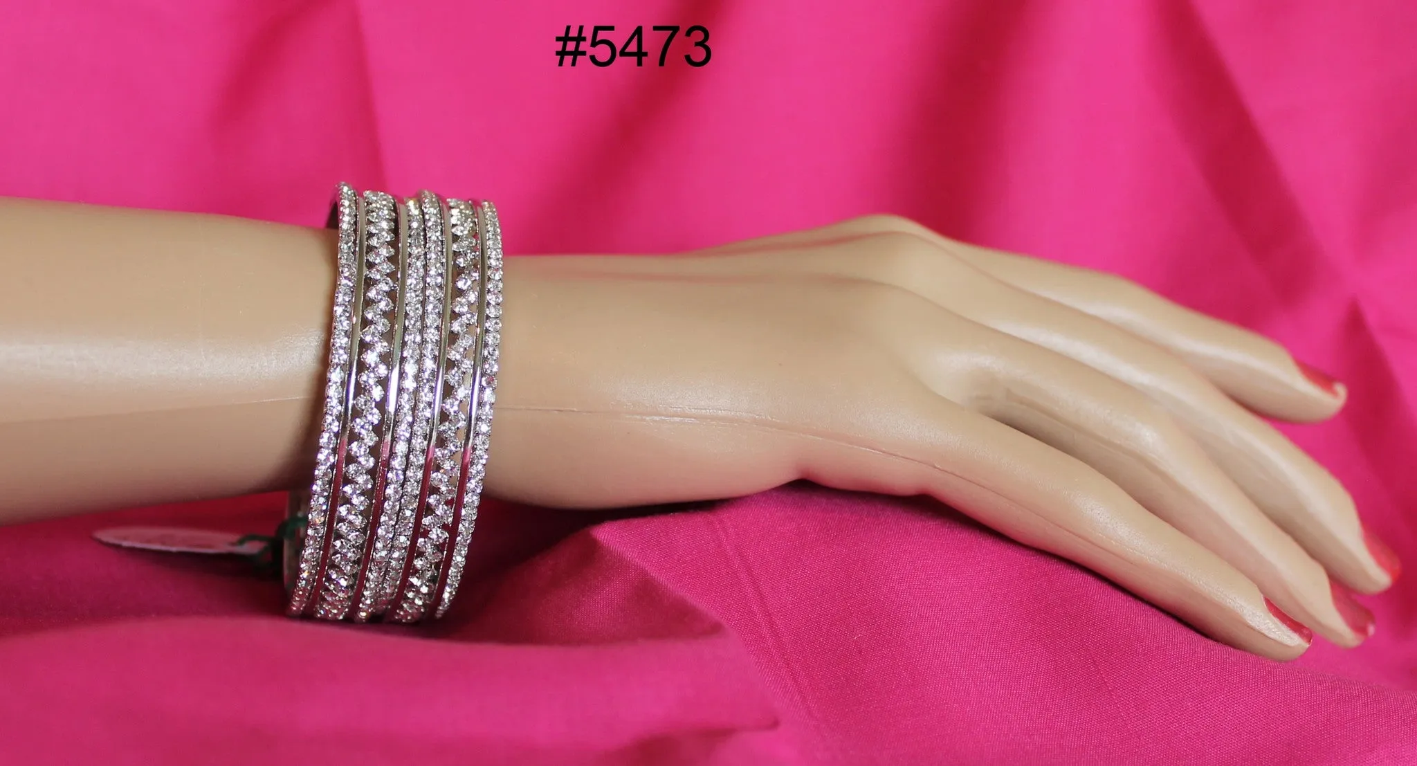 Bangles 5475 Bangle Kadra Indian Polki Bracelet Jewelry Shieno Sarees