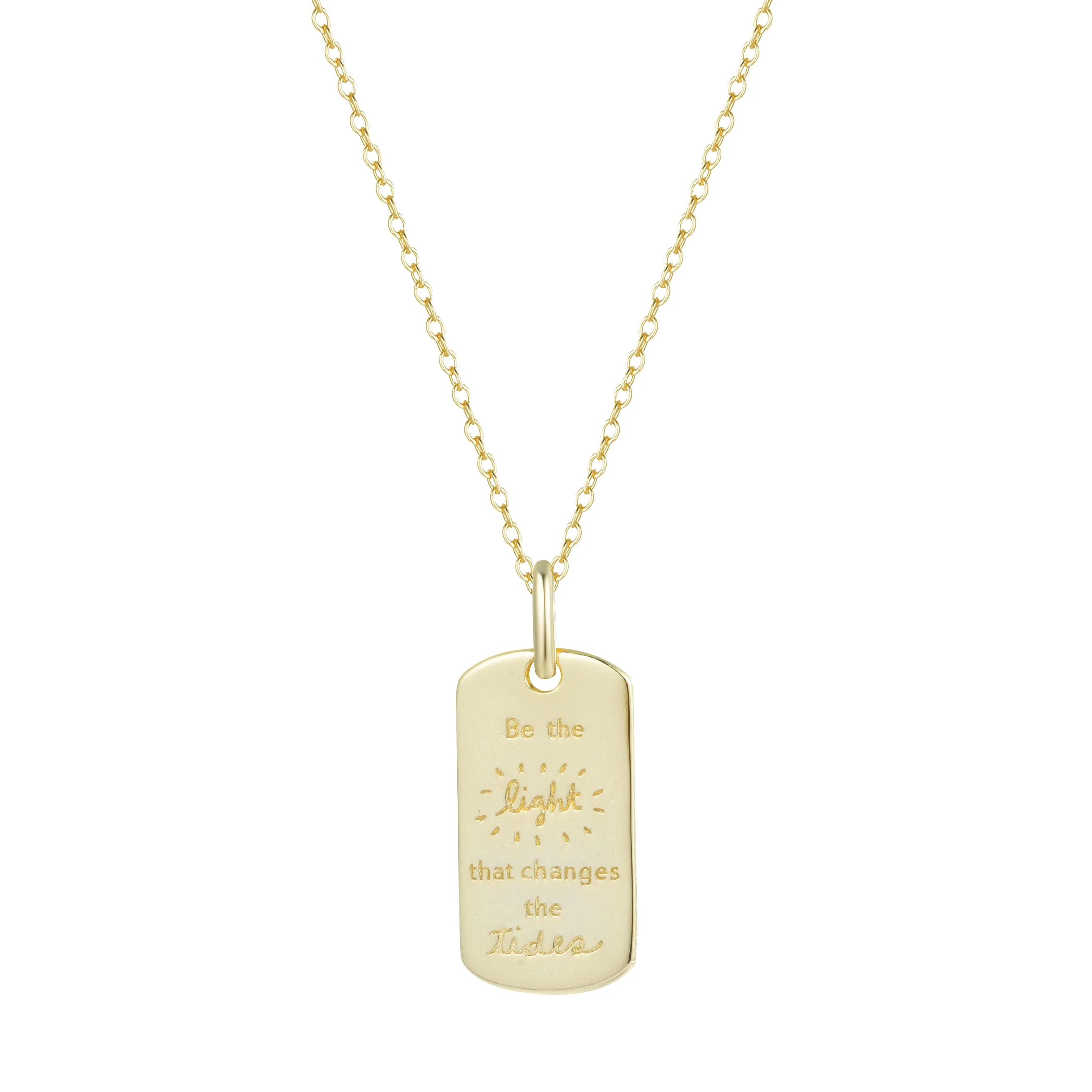 Be The Light Celestial Dogtag Necklace