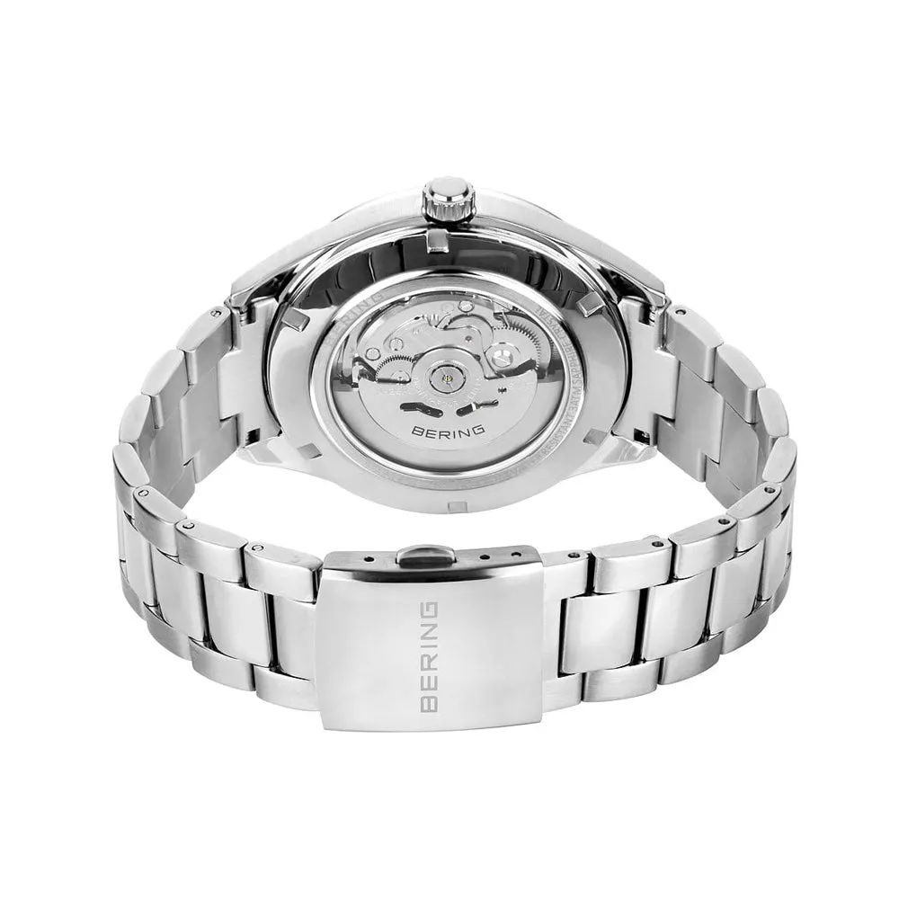 Bering Men's Automatic 43mm Polished/brushed Silver Steel Bracelet Watch 16743-704