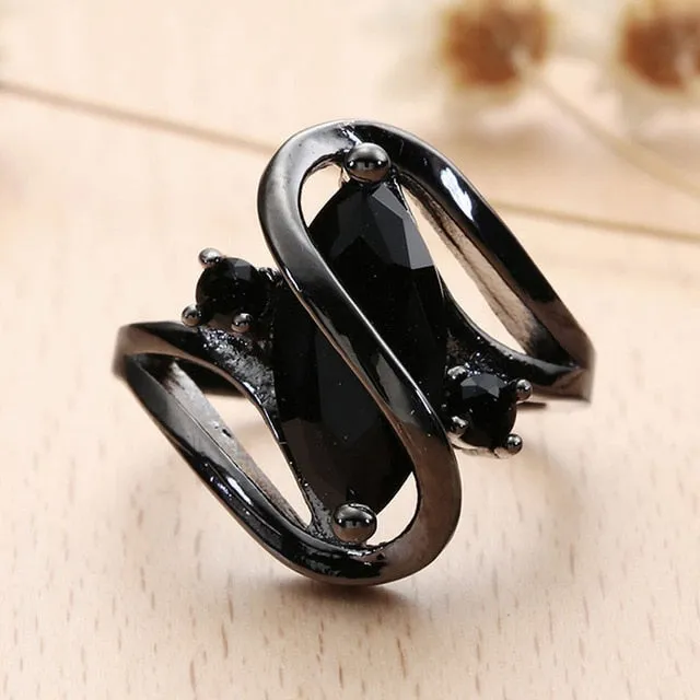 Black Gold Women Ring