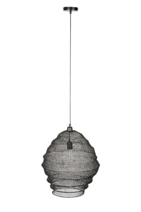 Black Iron Mesh Pendant Lamp L | DF Lena