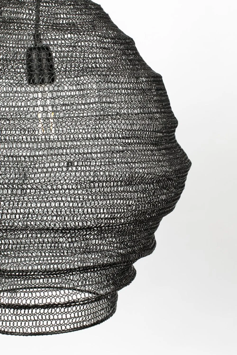 Black Iron Mesh Pendant Lamp L | DF Lena