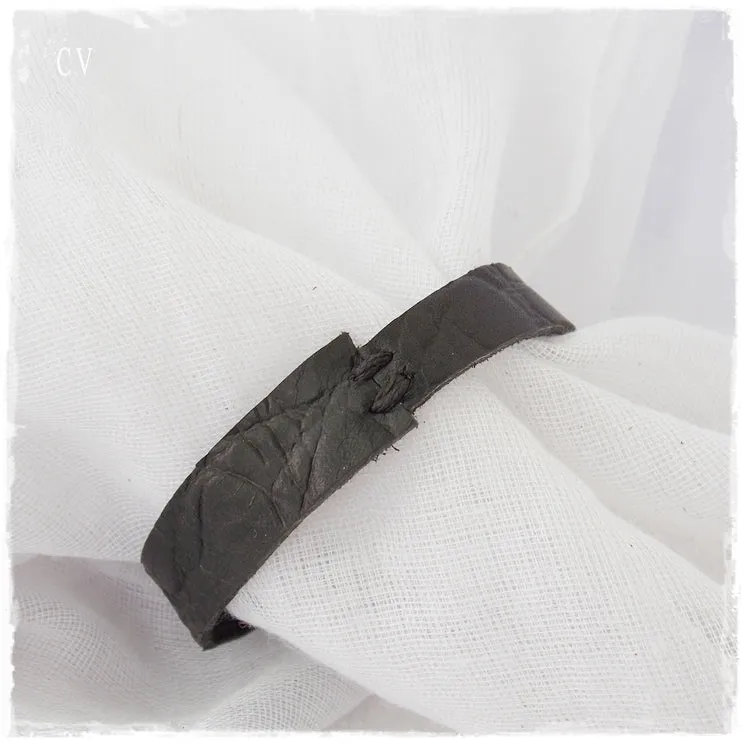 Black Leather Bracelet