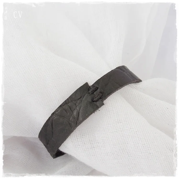 Black Leather Bracelet