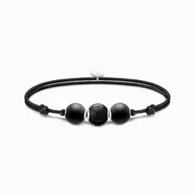 Black Nylon Obsidian Bracelet A2107-172-11