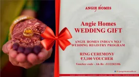 Book Best Online Ring Ceremony Voucher with AngieHomes