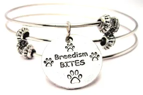 Breedism Bites Triple Style Expandable Bangle Bracelet