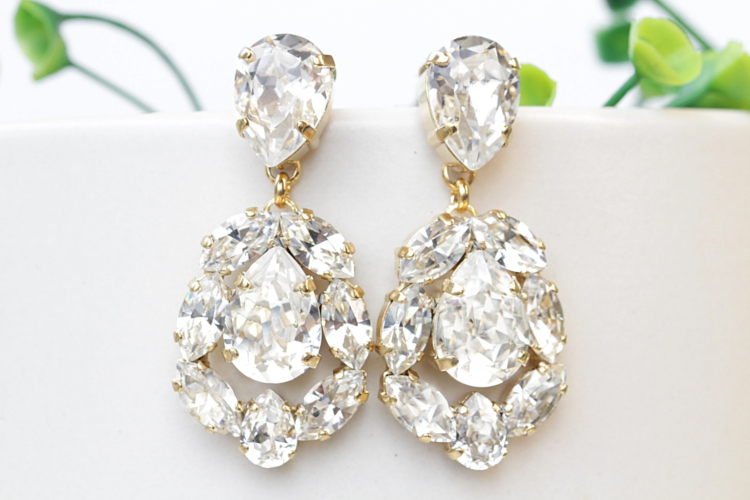 Bridal CRYSTALS earrings