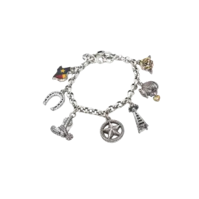 Brighton Women's State of Texas Charm Bracelet