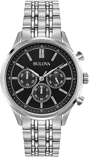 Bulova Men's Classic 42mm Quartz Watch Chronograph 96A211