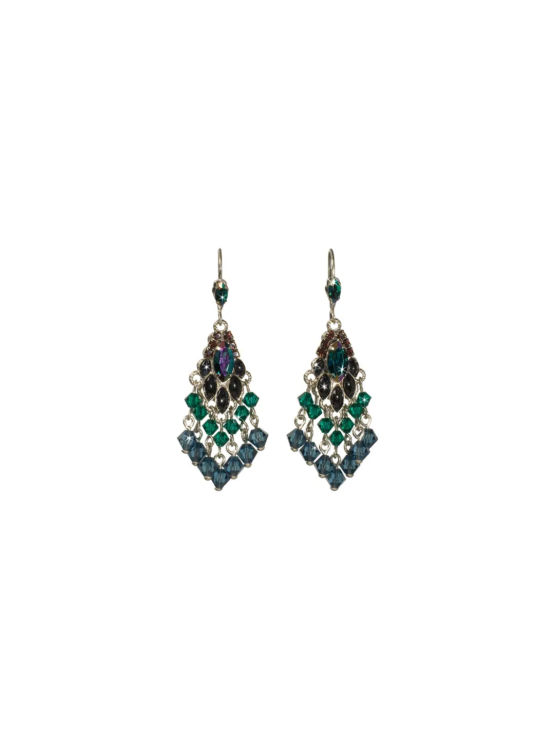 Chandelier Beaded Dangle Earrings - EBF8ASEMC