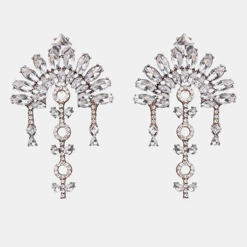 Chandelier- the Rhinestone Chandelier Dangle Statement Earring Collection 10 Styles