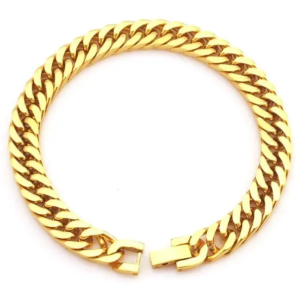 Classy Men Gold Chain Bracelet