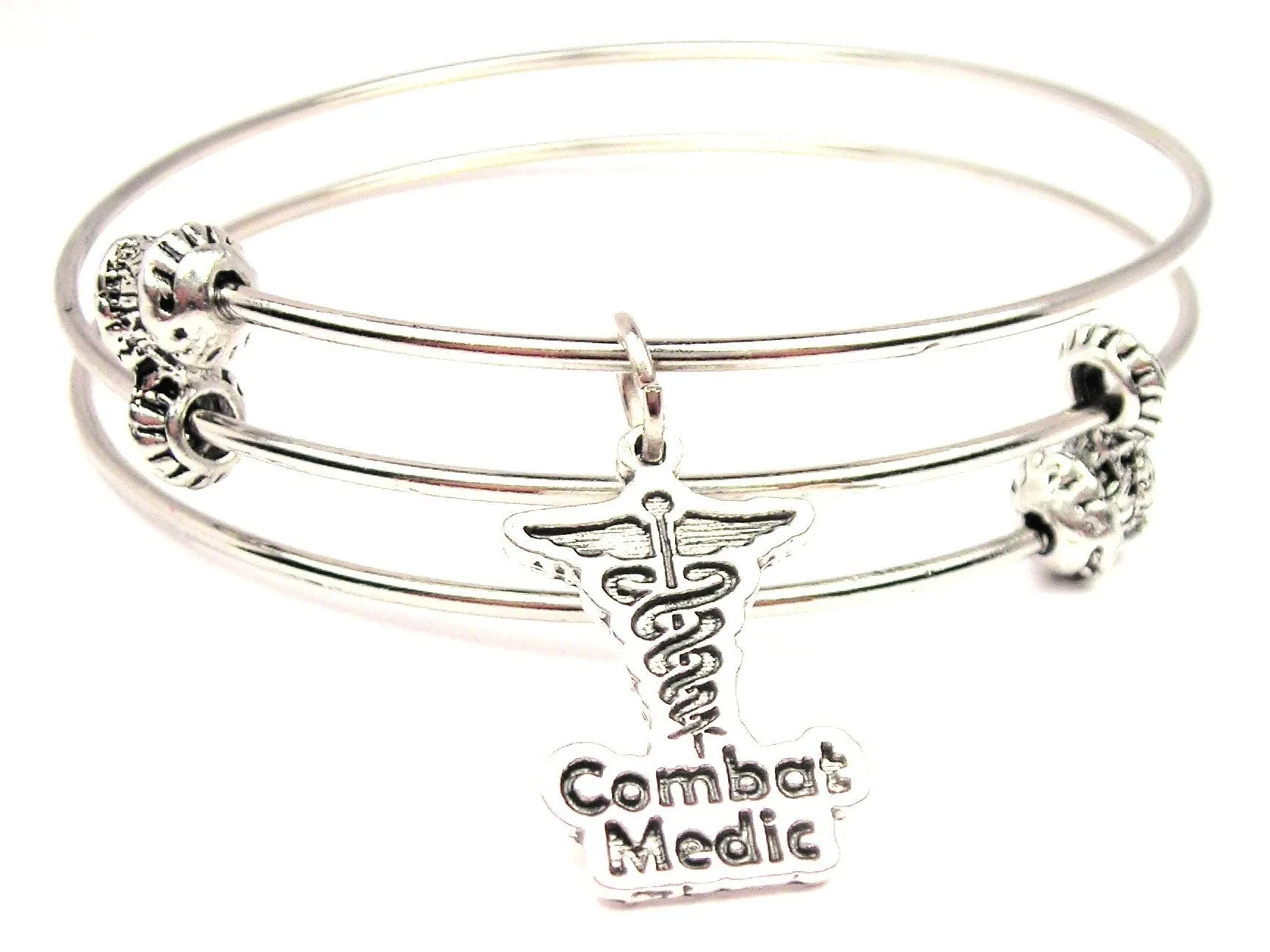 Combat Medic Triple Style Expandable Bangle Bracelet