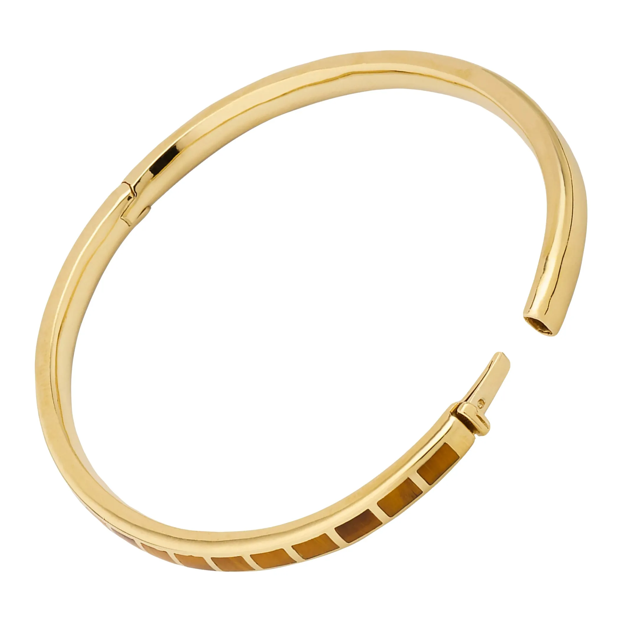 Dash Rectangle Gold Vermeil Sterling Bangle Bracelet