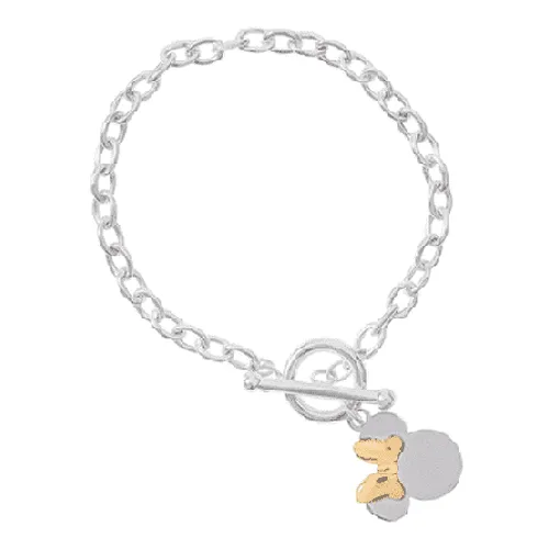 Disney Minnie Mouse Two Tone Toggle Bracelet