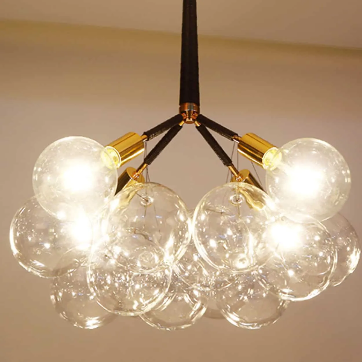 Doorana Modern Glass Balls Bubble Chandelier Lamp