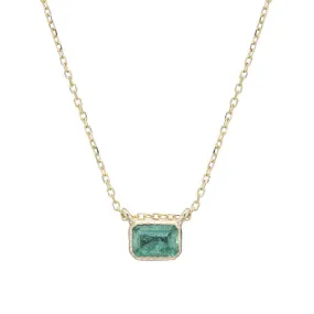 Emerald Lexie Necklace (ready to ship option)*