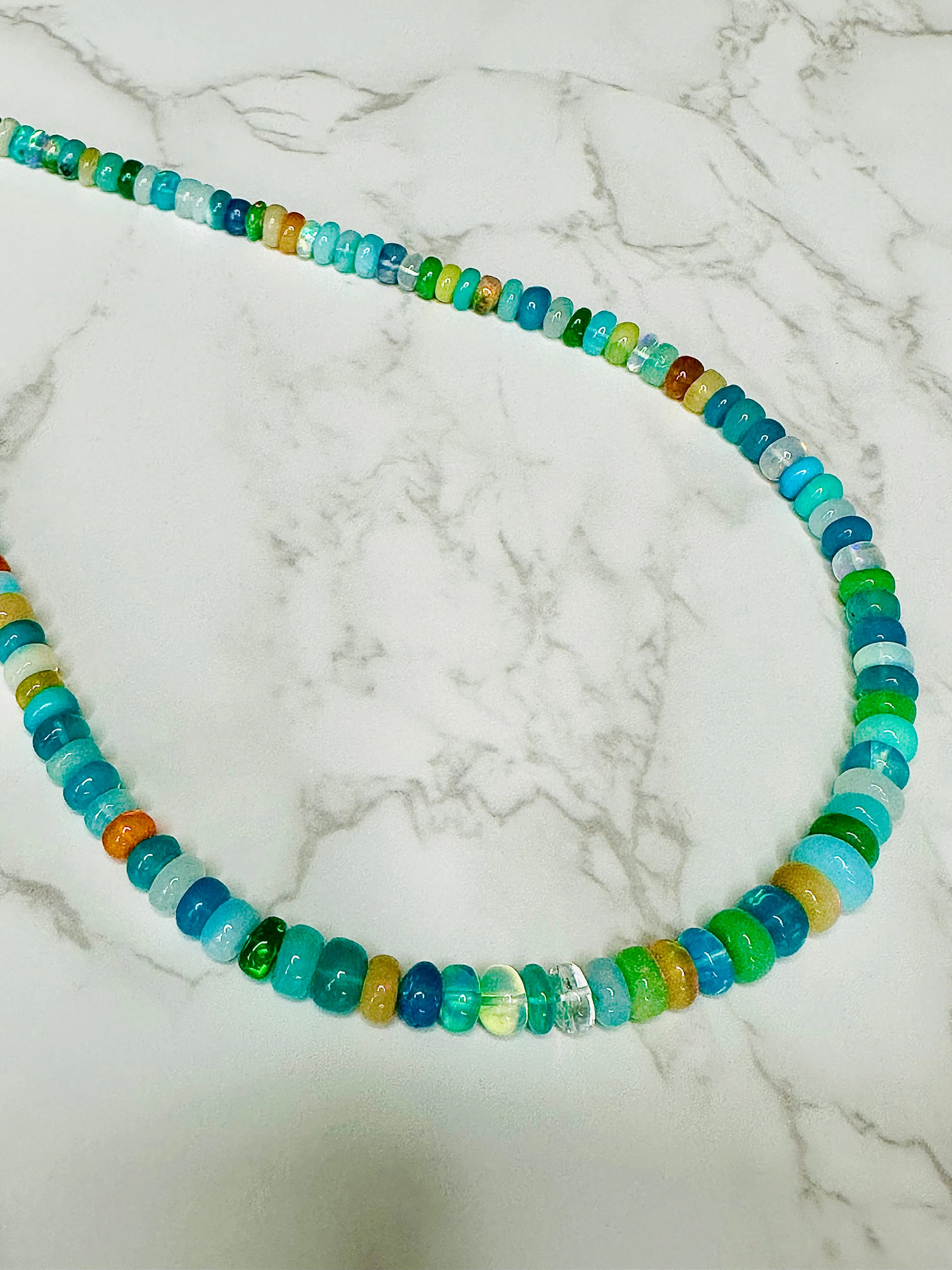 Ethiopian Opal Disco Necklace 1