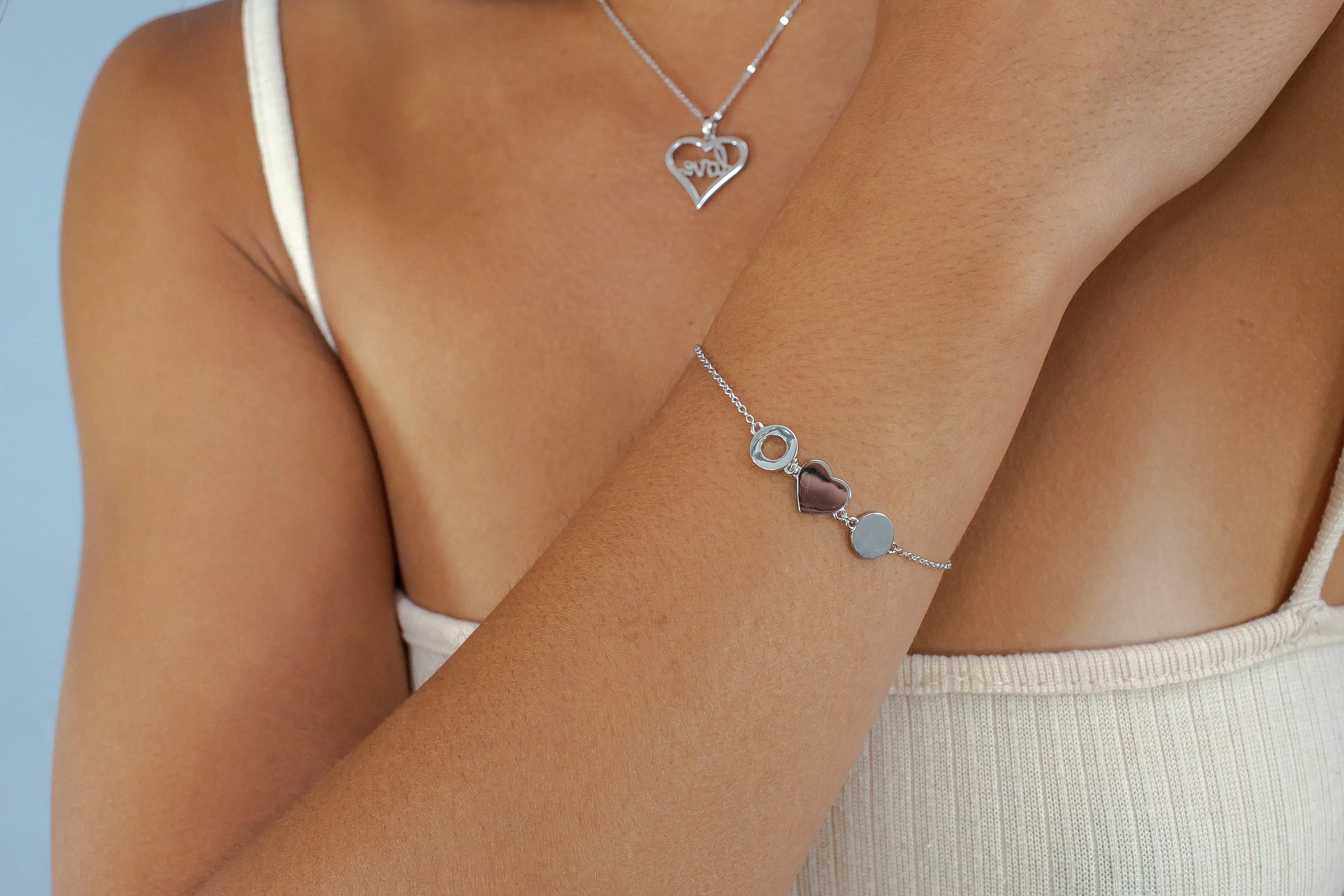 Eudora - Love & Hugs Sterling Silver Bracelet