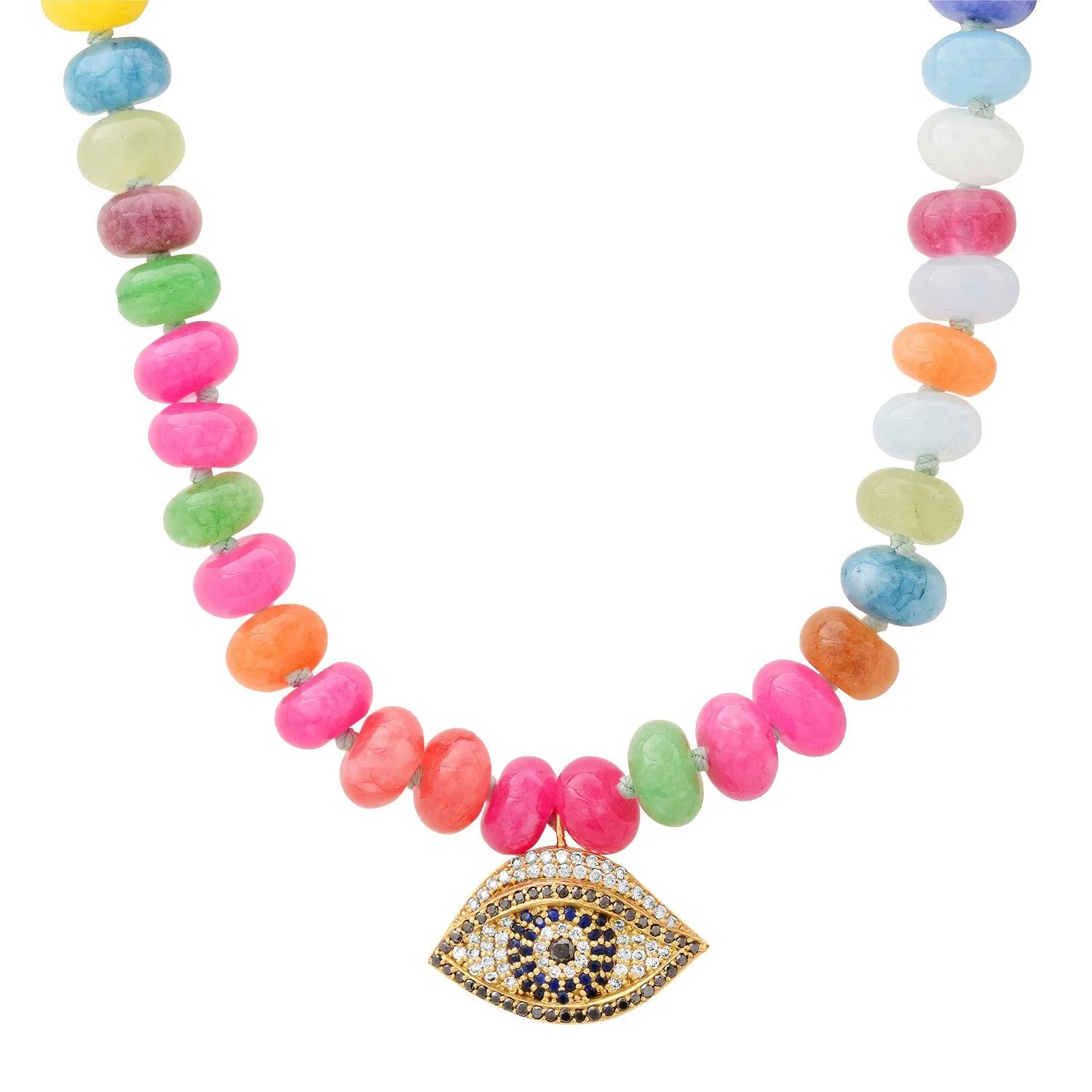 Evil Eye Opal Necklace