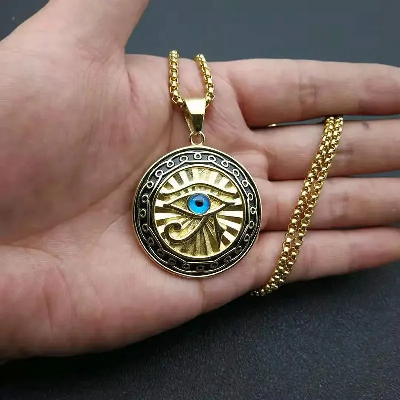 Eye of Horus Sacred Youga Meditation Necklace Pendant Protection From Evil Eye