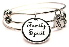 Family Spirit Triple Style Expandable Bangle Bracelet