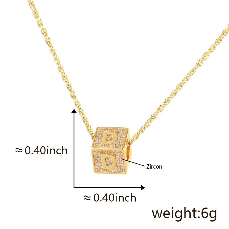 Fashion Jewelry 26 English Letter Necklace Pendant