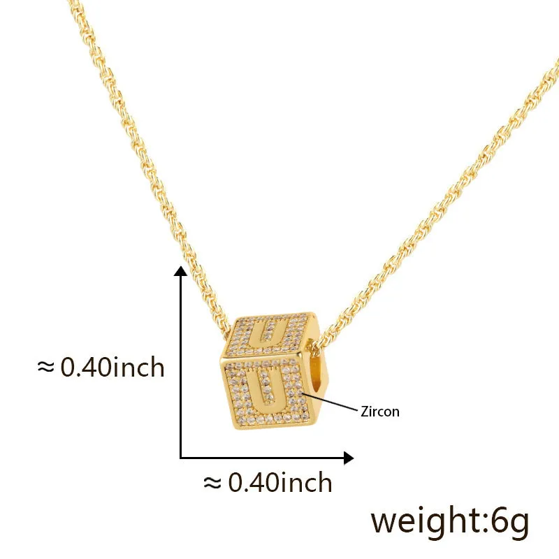 Fashion Jewelry 26 English Letter Necklace Pendant