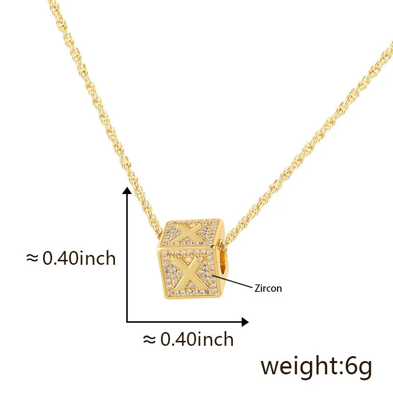 Fashion Jewelry 26 English Letter Necklace Pendant