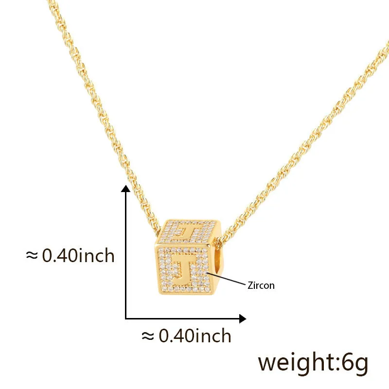 Fashion Jewelry 26 English Letter Necklace Pendant