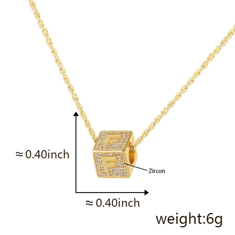 Fashion Jewelry 26 English Letter Necklace Pendant