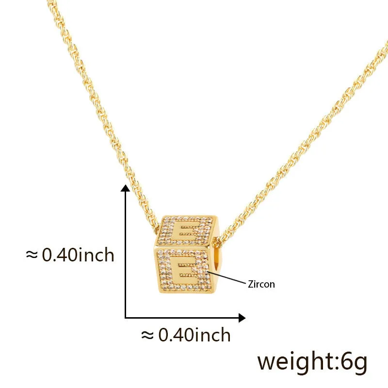 Fashion Jewelry 26 English Letter Necklace Pendant