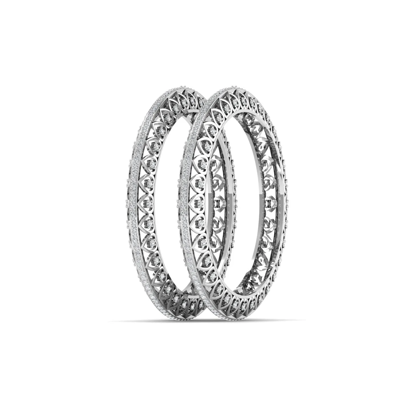 Fashionable Hefty Silver Bangle