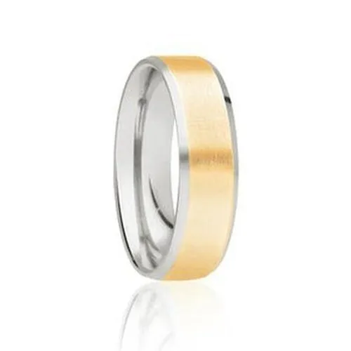 Gents Two Tone Wedding Band