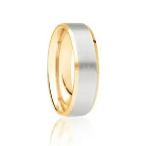 Gents Two Tone Wedding Band